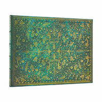 Emerald Flower Unlined Guest Book