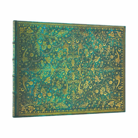 Emerald Flower Unlined Guest Book