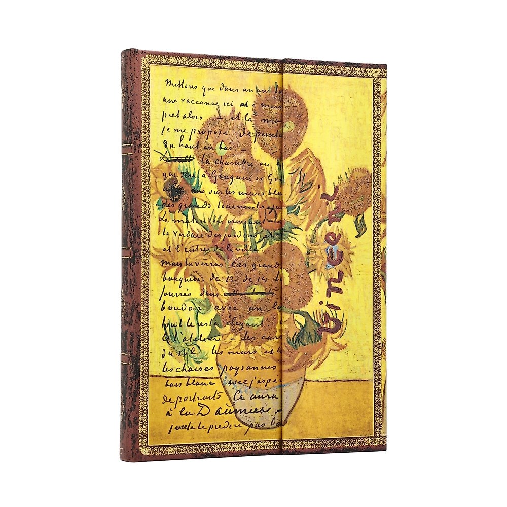 Van Gogh, Sunflowers Midi Lined Hardcover Journal