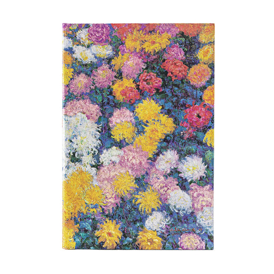 Monets Chrysanthemums Midi Lined Journal
