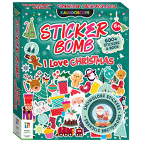 Kaleidoscope Sticker Bomb I Love Christmas! Christmas sticker activity