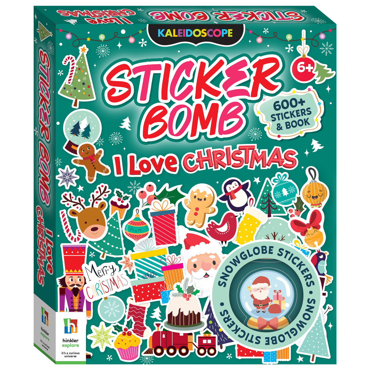 Kaleidoscope Sticker Bomb I Love Christmas! Christmas sticker activity