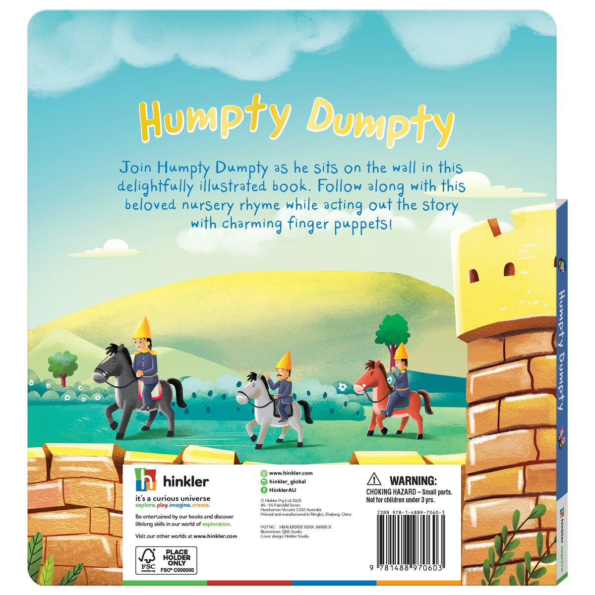 Hinkler Humpty Dumpty Finger Puppet Book