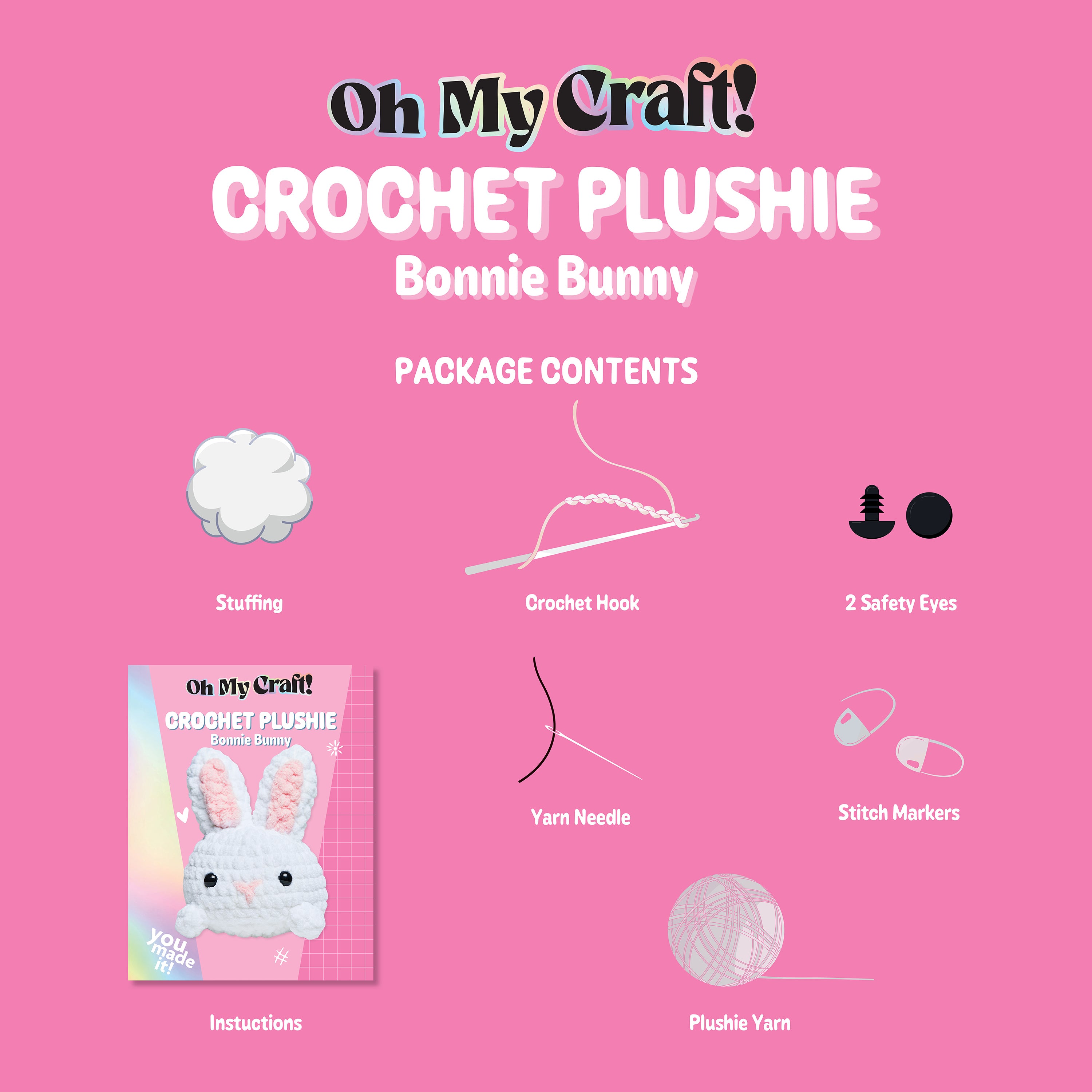 OMC! Crotchet Plushie Bonnie Bunny