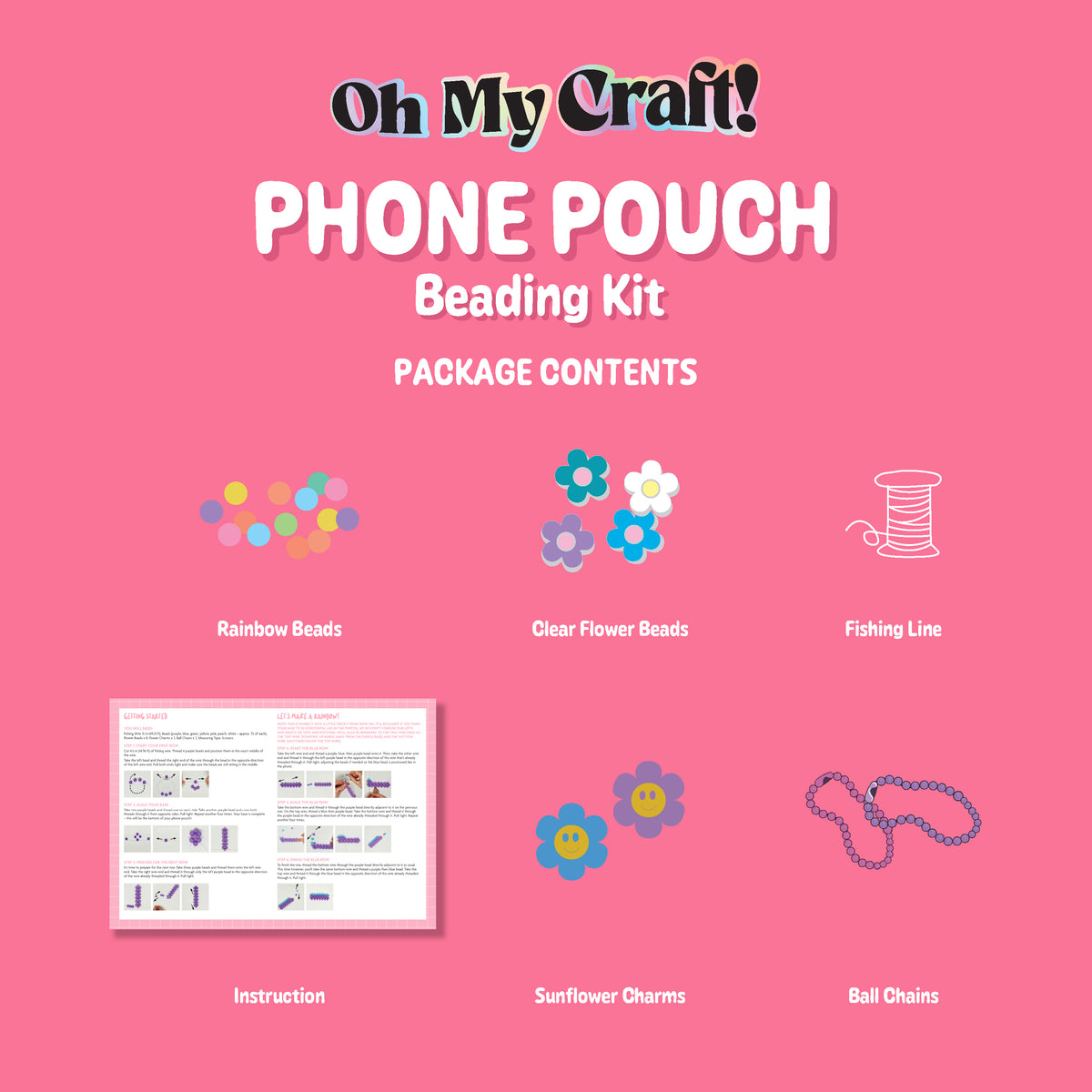 OMC! Phone Pouch Beading Kit