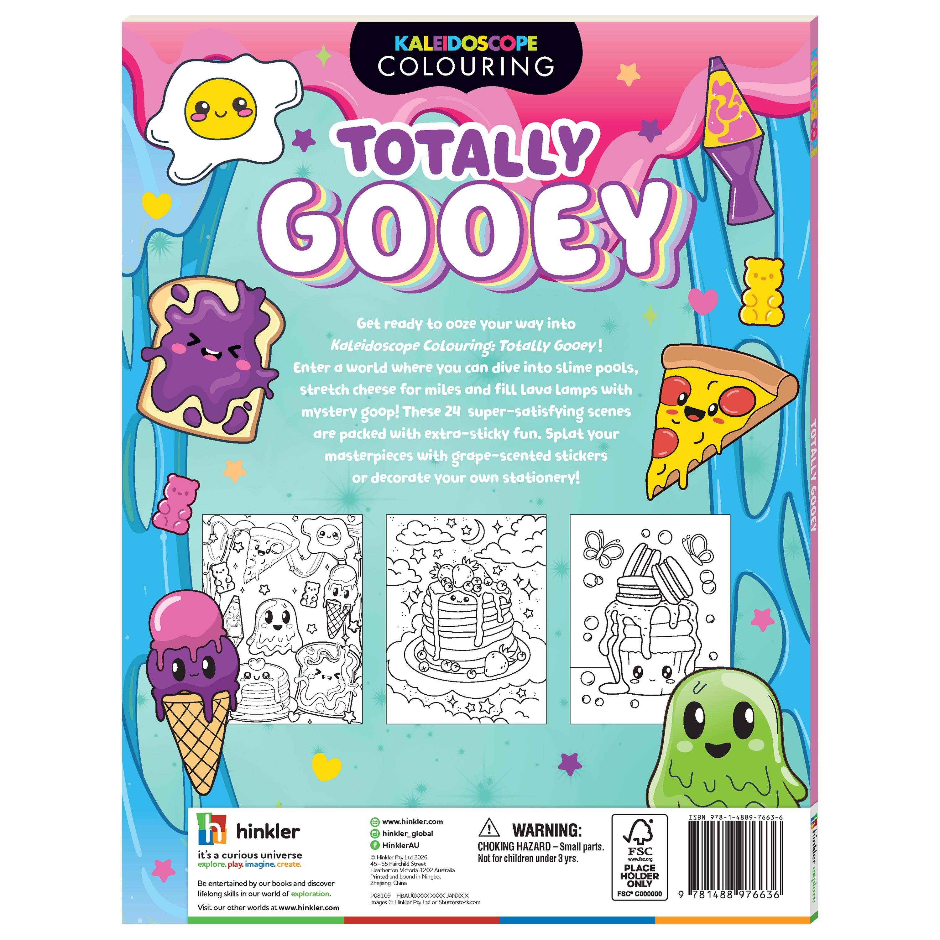 Coloring & Scented Stickers Book - Totally Gooey