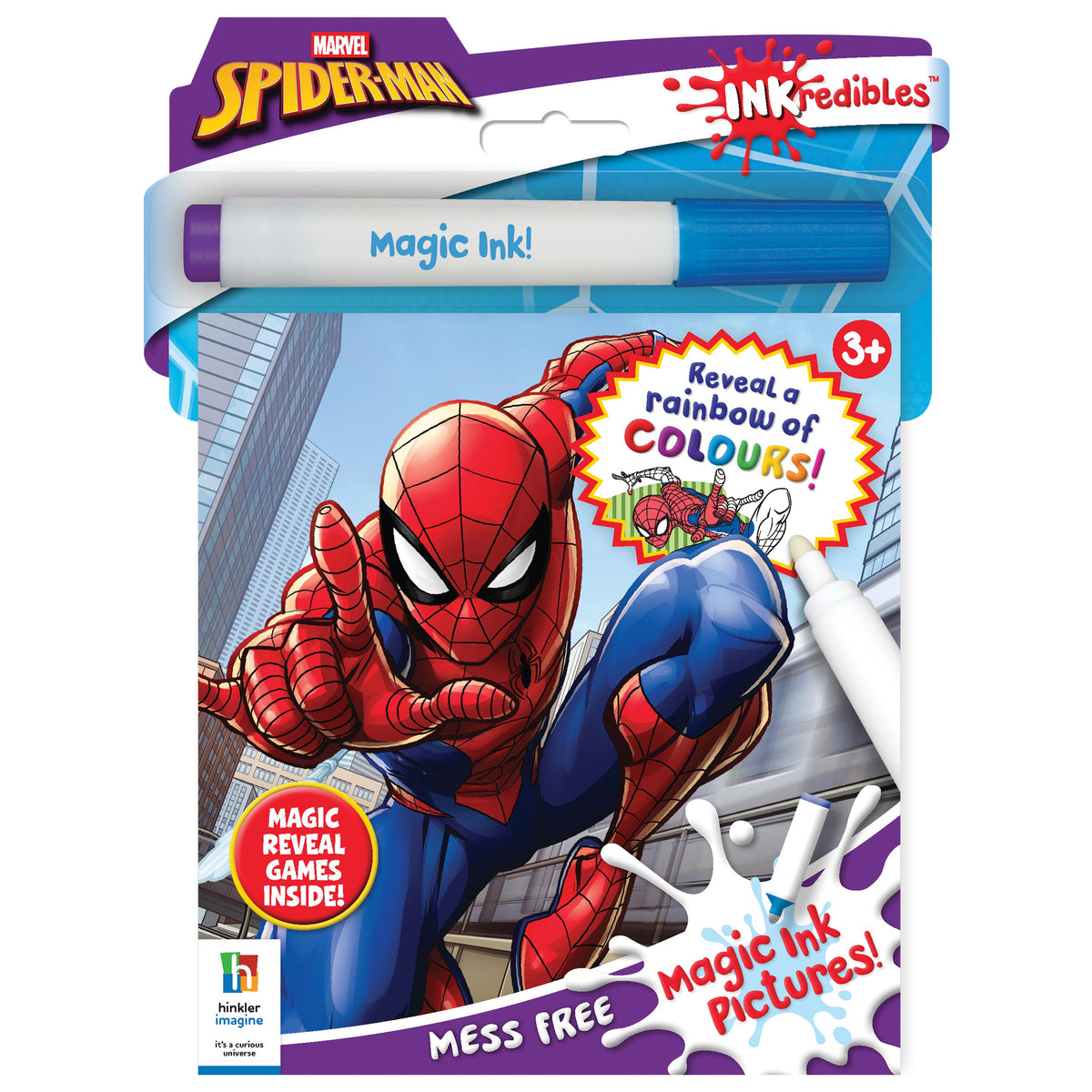 Hinkler Inkredibles Marvel Spider-Man Magic Ink Pictures