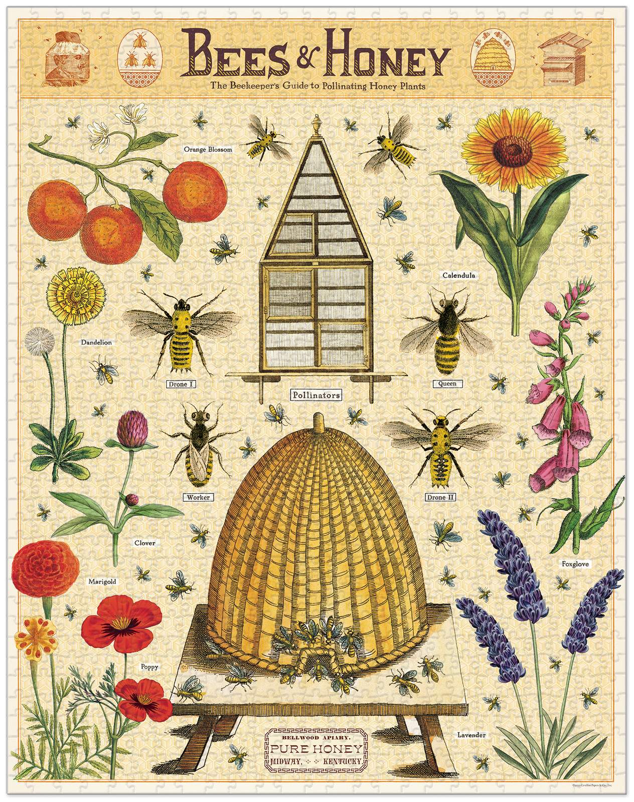 cavallini-co-bee-1000-pce-vintage-puzzle