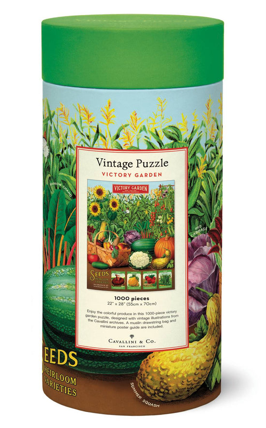 Cavallini & Co - Victory Garden 1000 Pce - Vintage Puzzle
