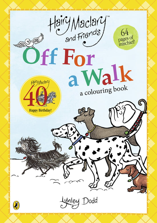 Off For a walk colouring