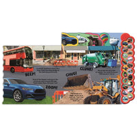 20 Sounds Tabbed Board Book - Vehicles