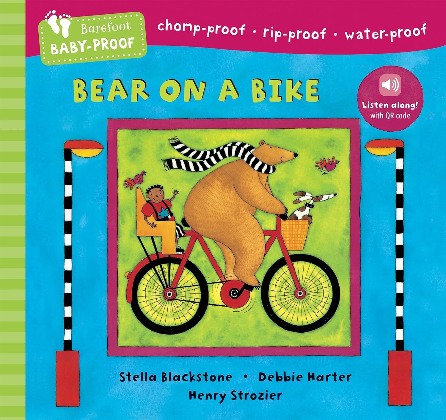 Barefoot Baby Proof Bear On A Bike