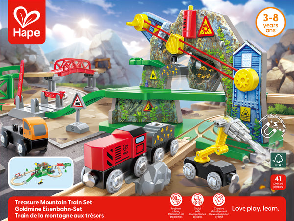 Hape Treasure Mountain Train Set
