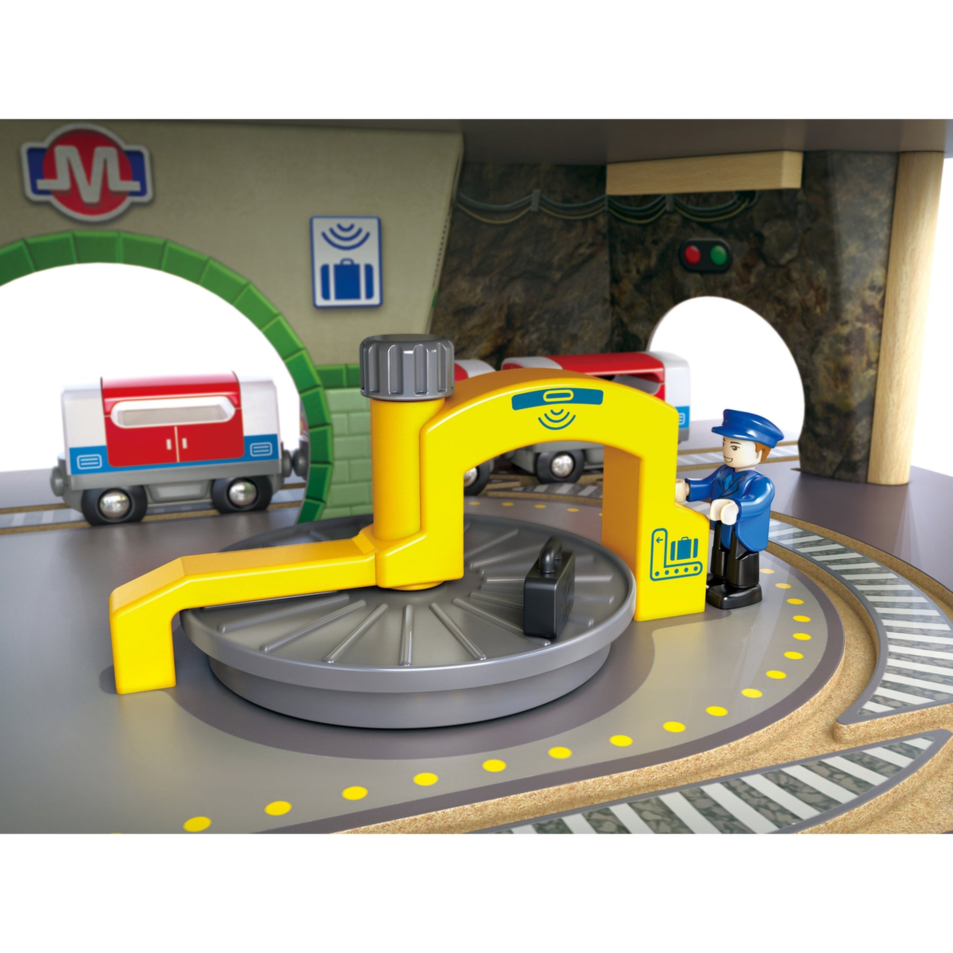 Hape Multi-Level Railway City Set