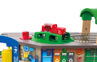Hape Multi-Level Railway City Set Toy Trains & Train Sets