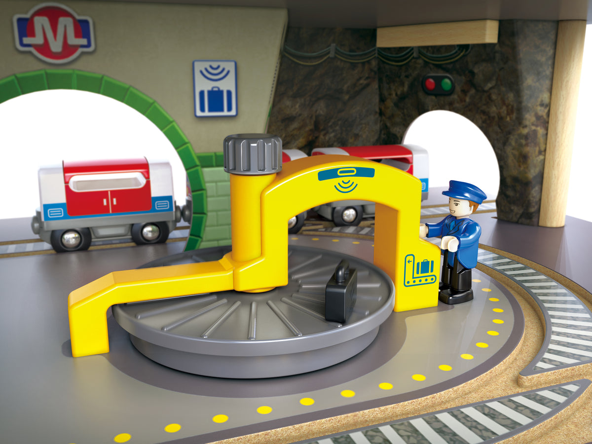Hape Multi-Level Railway City Set Toy Trains & Train Sets