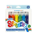 Ooly - Easy Squeezy: Squeezable Paint Brushes (Set of 6) Art Brushes