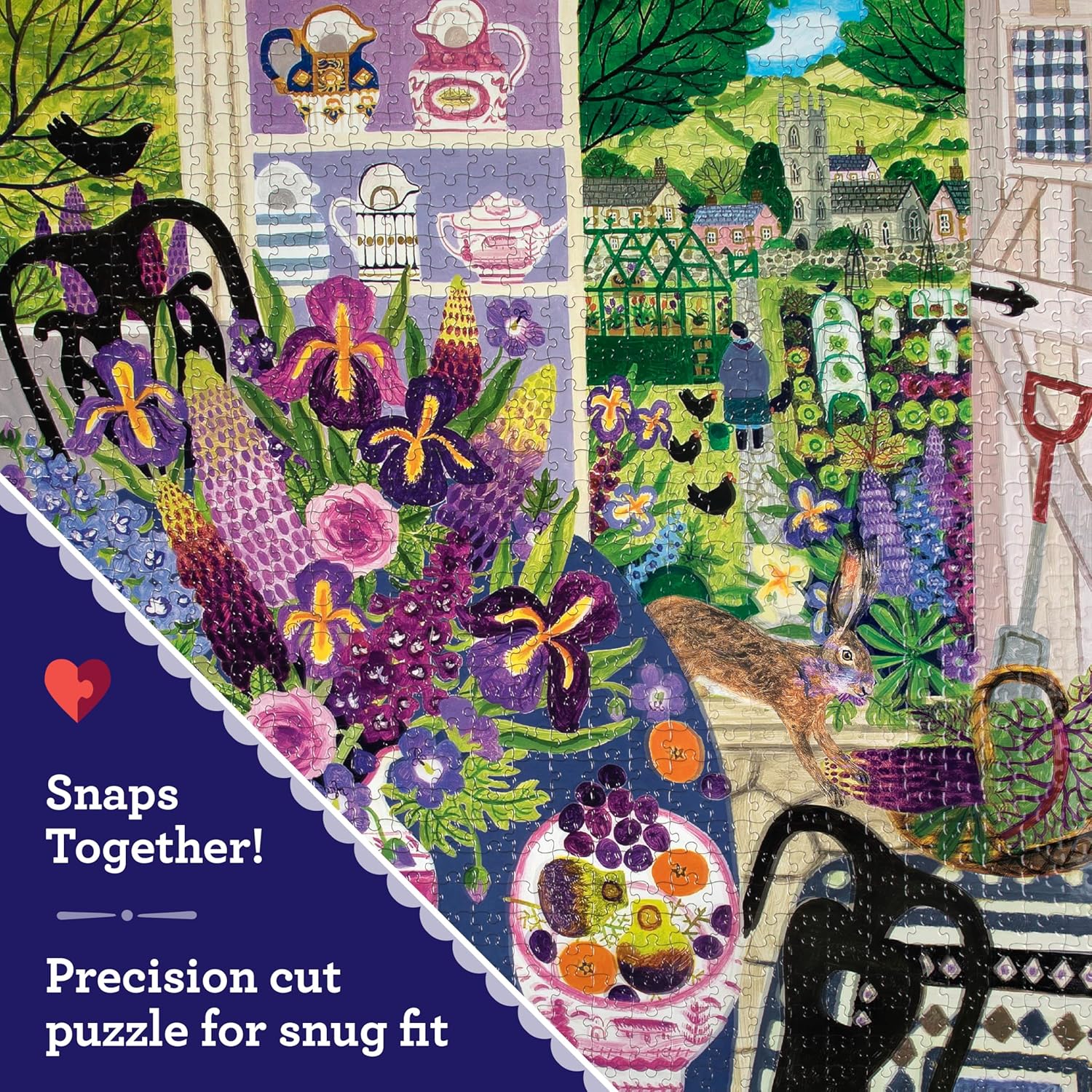 eeBoo 1000pc Puzzle: Lavender Kitchen