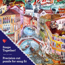 eeBoo 1000pc Puzzle: Artists In Venice