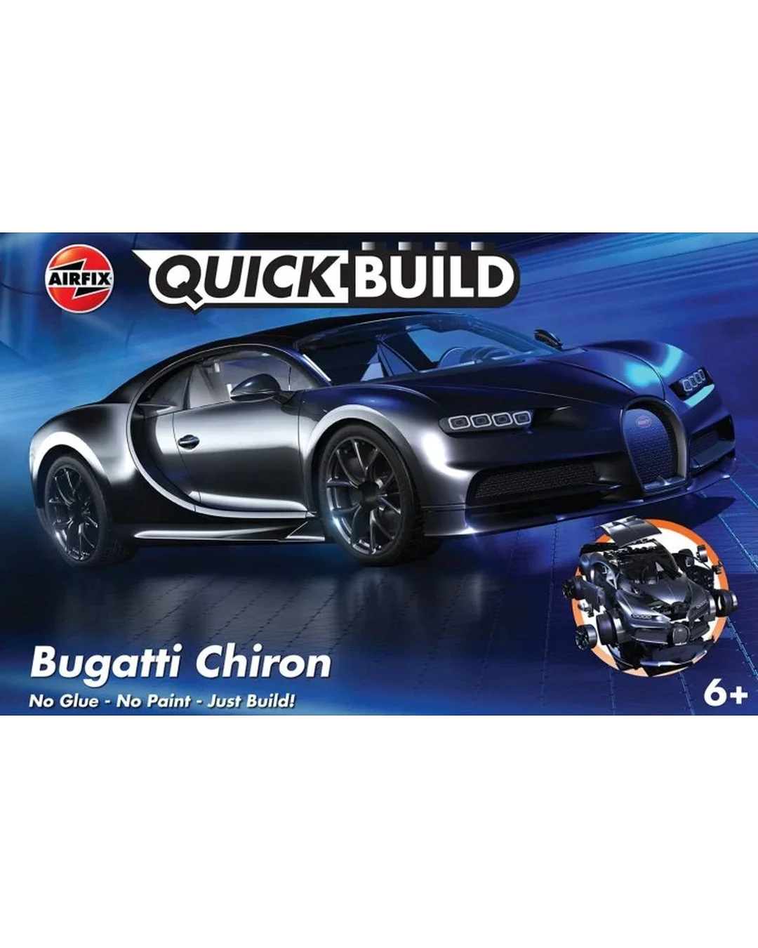 Airfix Quickbuild Bugatti Chiron Black Model Kit