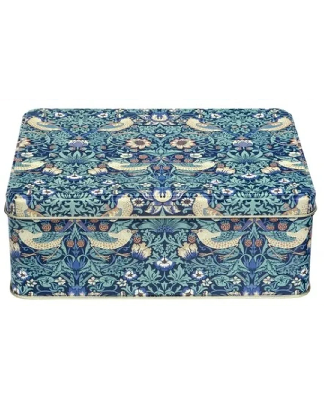 Arts & Crafts Deep Rectangular Tin – Strawberry Thief