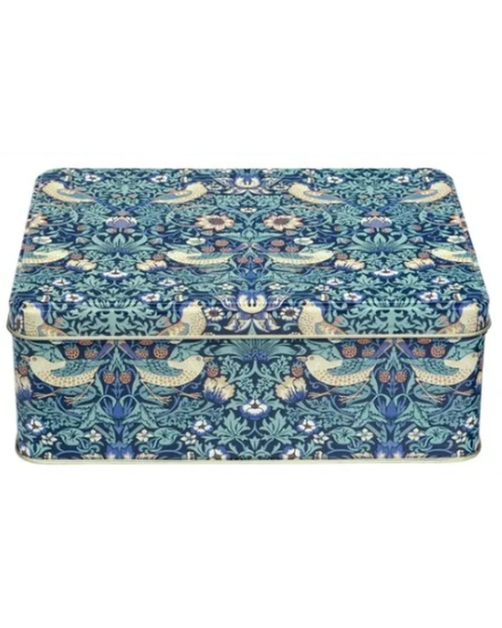 Arts & Crafts Deep Rectangular Tin – Strawberry Thief
