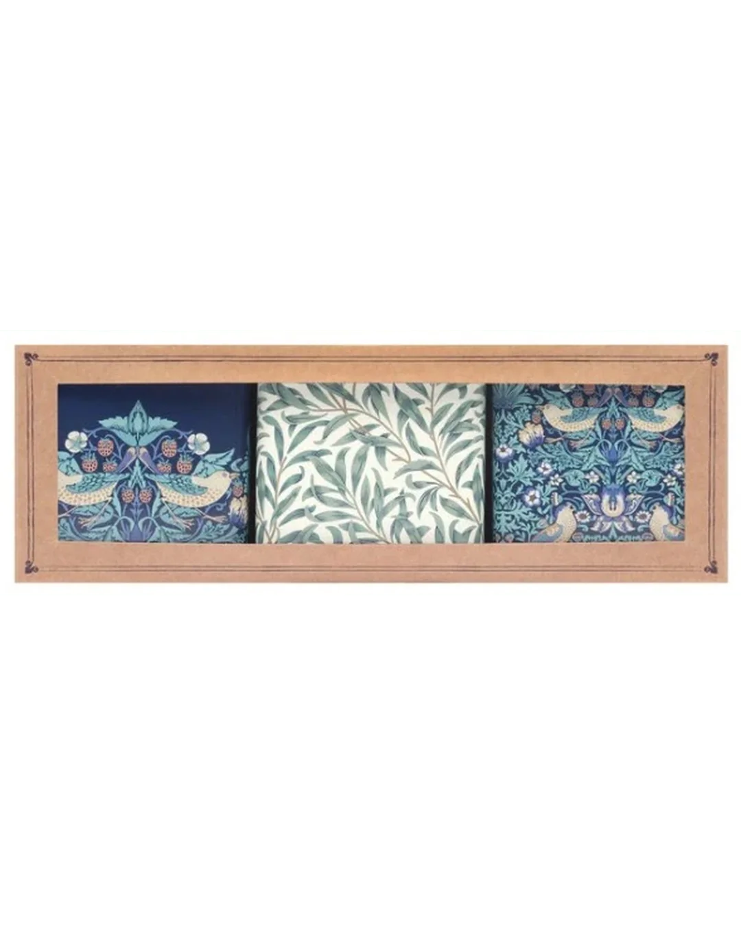 Arts & Crafts Set of 3 Square Tins – Strawberry Thief