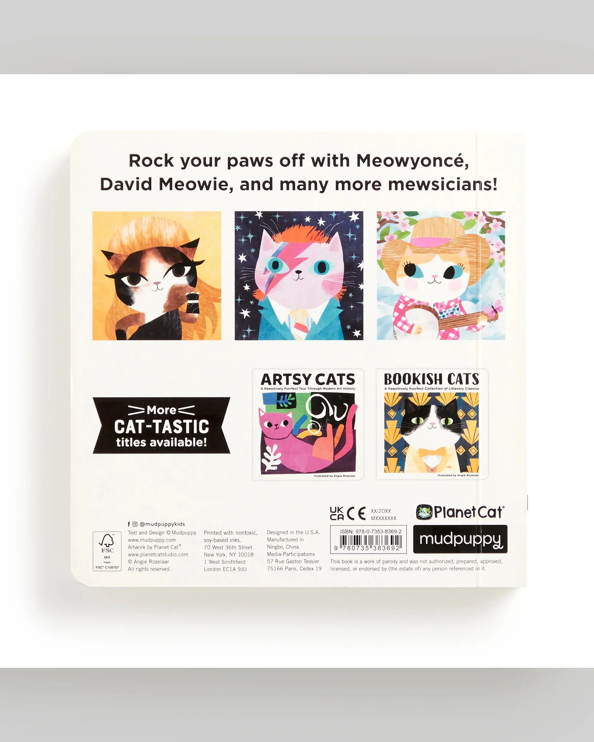 Mudpuppy Artsy Cats Board Book-10