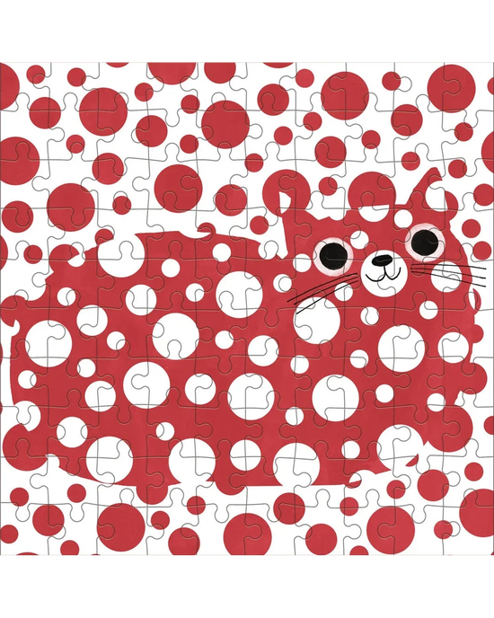 Mudpuppy Artsy Cats: Yayoi Catsama Tin 100-Piece Puzzle