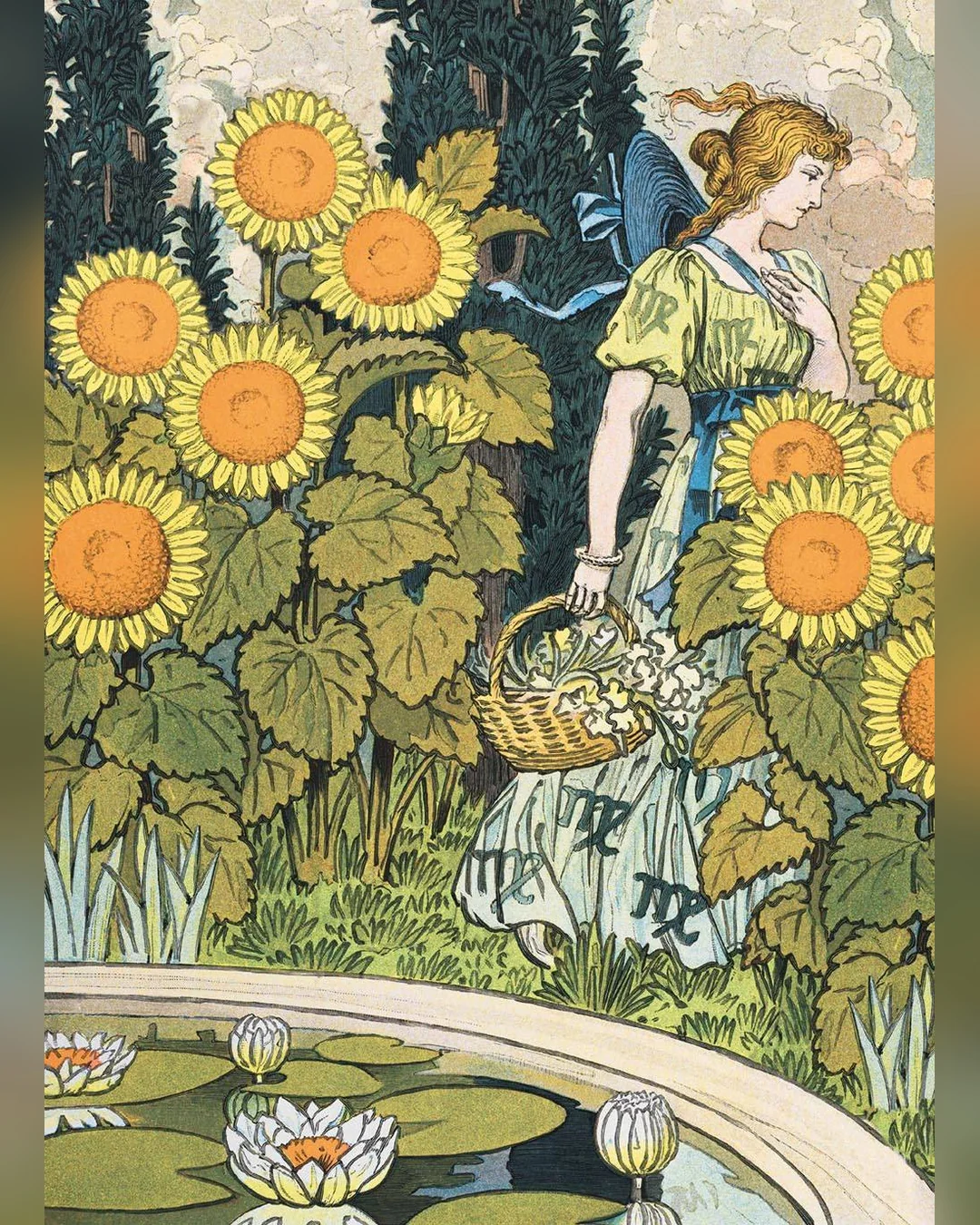 august-lady-and-sunflowers