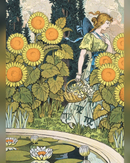 august-lady-and-sunflowers