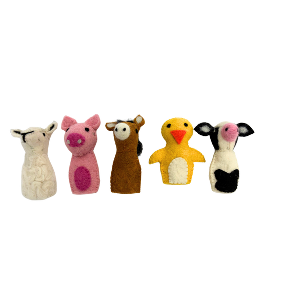 Farmyard Felt Finget Puppets