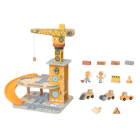 Tooky Toy TP533 two-level Port Crane construction site and included vehicles