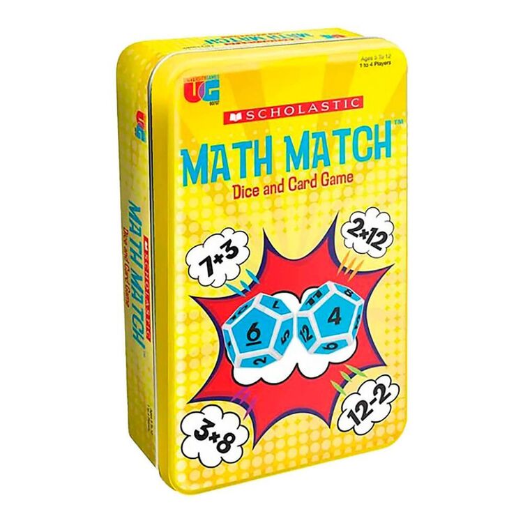 UG Math Match Dice and Card Game