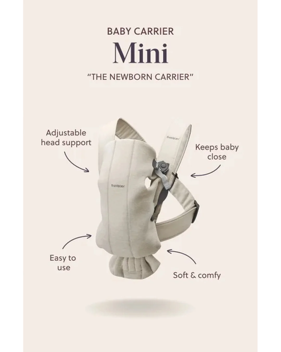 BabyBjorn Baby Carrier Mini Cotton- 0-12 Months