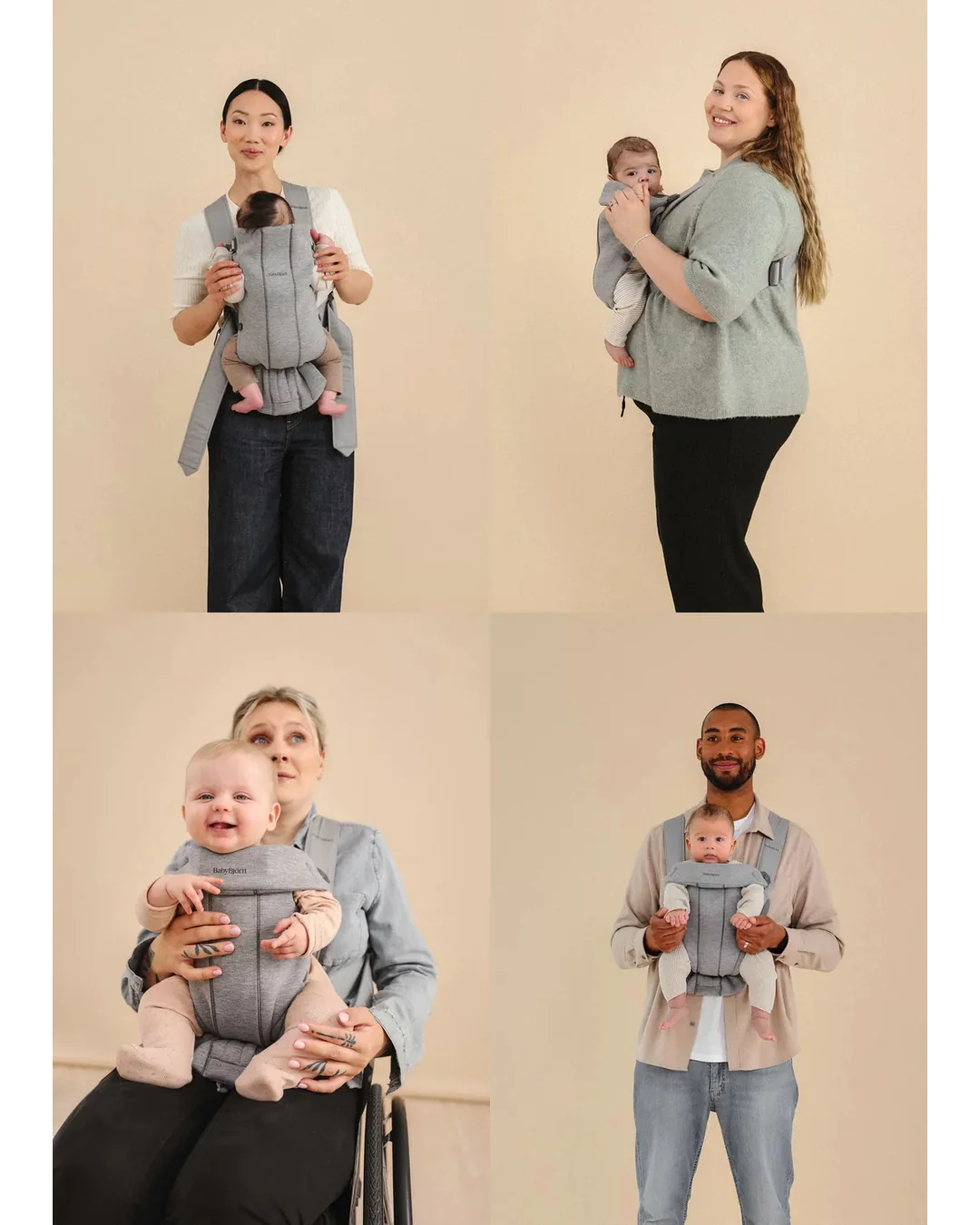 BabyBjorn Baby Carrier Mini Cotton- 0-12 Months Soft-Structured Carriers