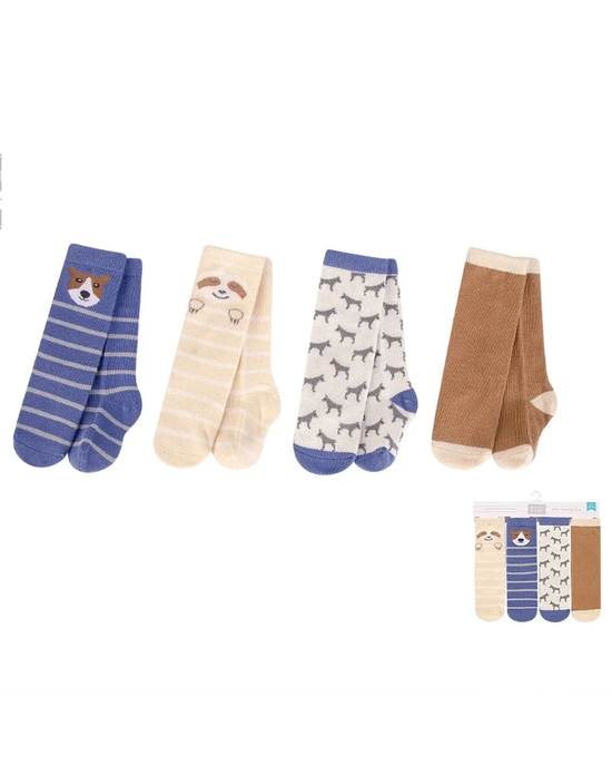 Baby Hudson 4pc High Sock Set 6-12M
