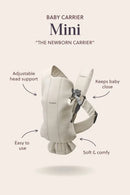 BabyBjorn Baby Carrier Mini Cotton- 0-12 Months Vintage Indigo