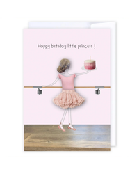 Ballerina princess Greeting Cards
