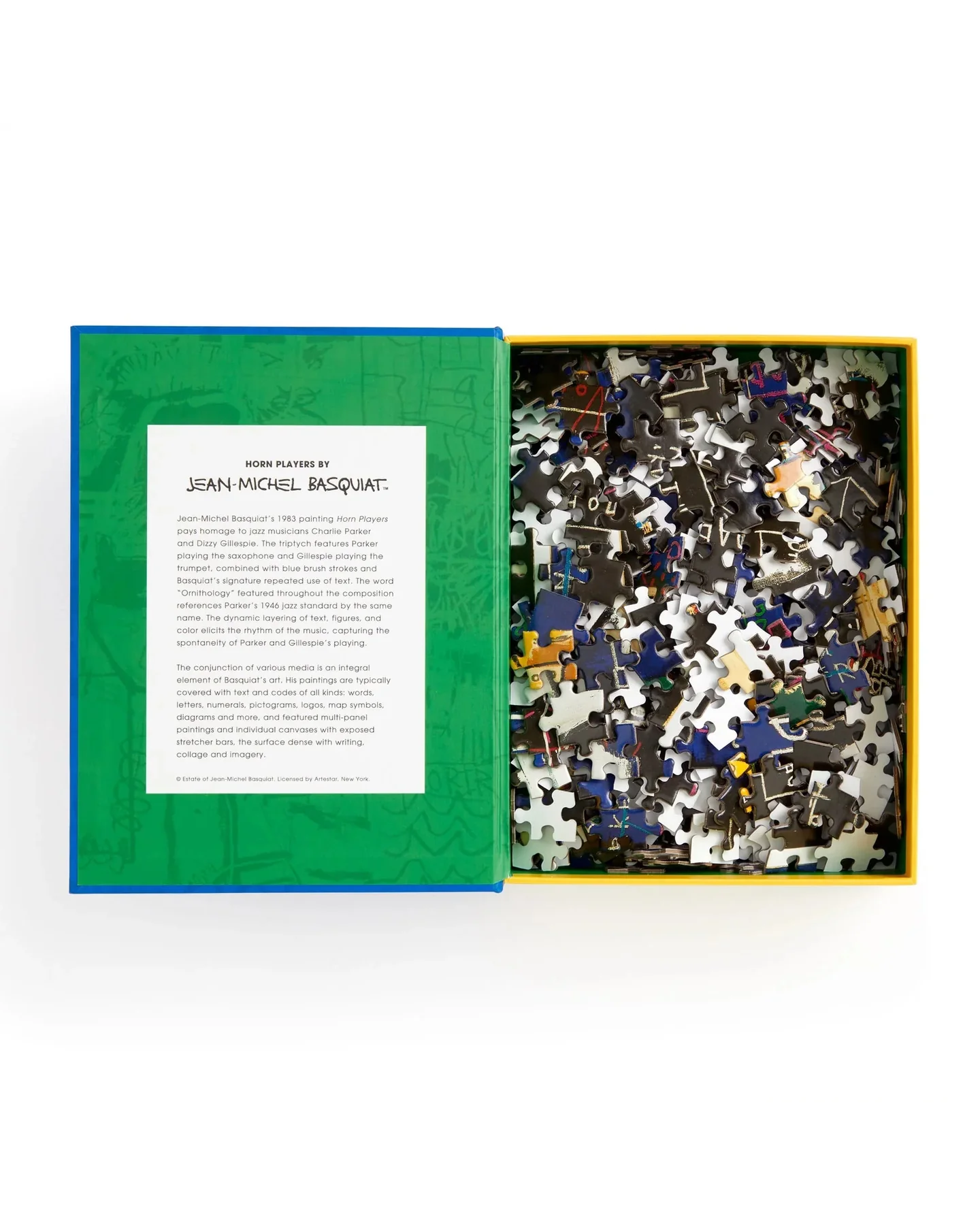 Galison Basquiat Horn Players 500-Piece Jigsaw Puzzle-3