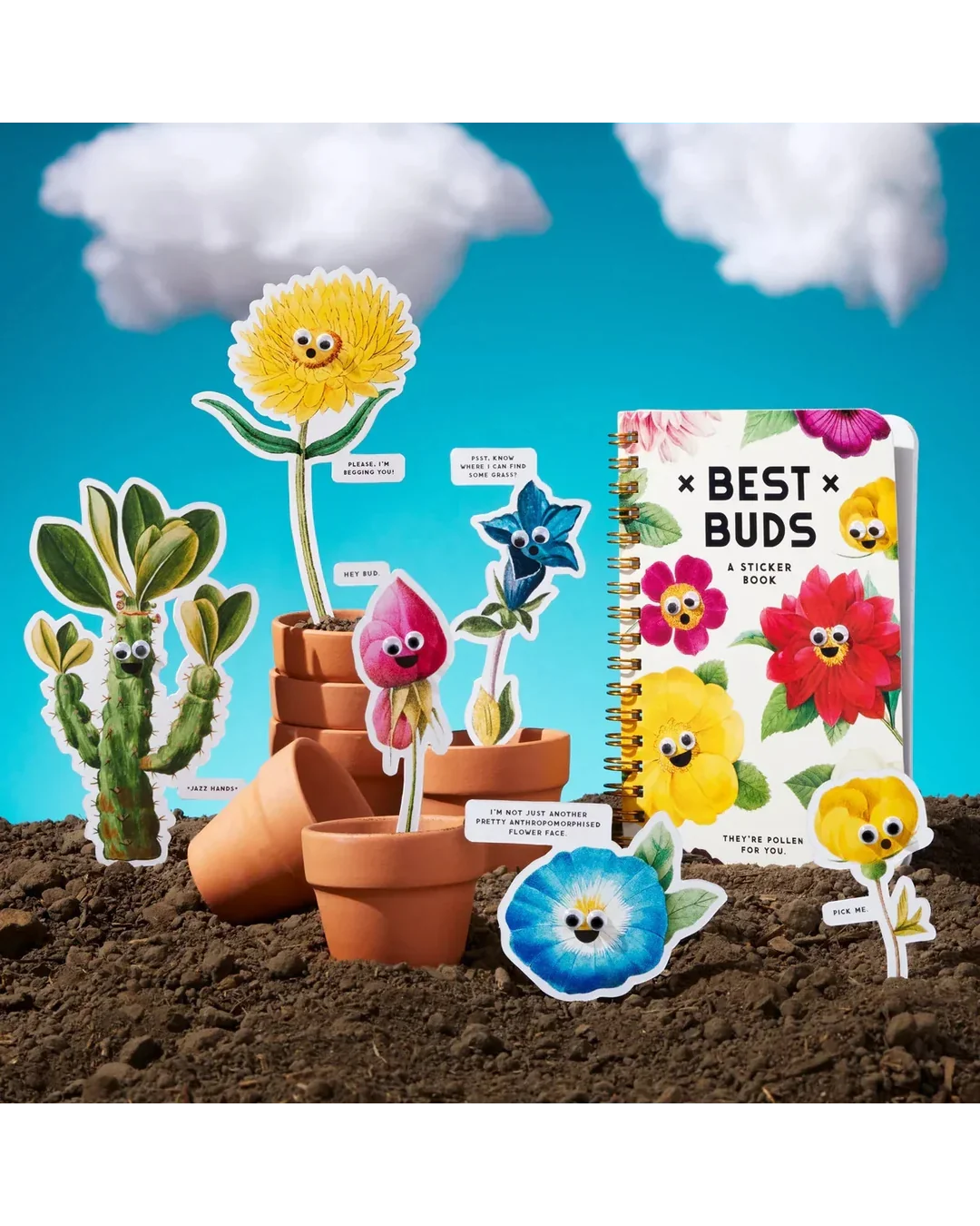 Brass Monkey Best Buds Googly Sticker Book-8