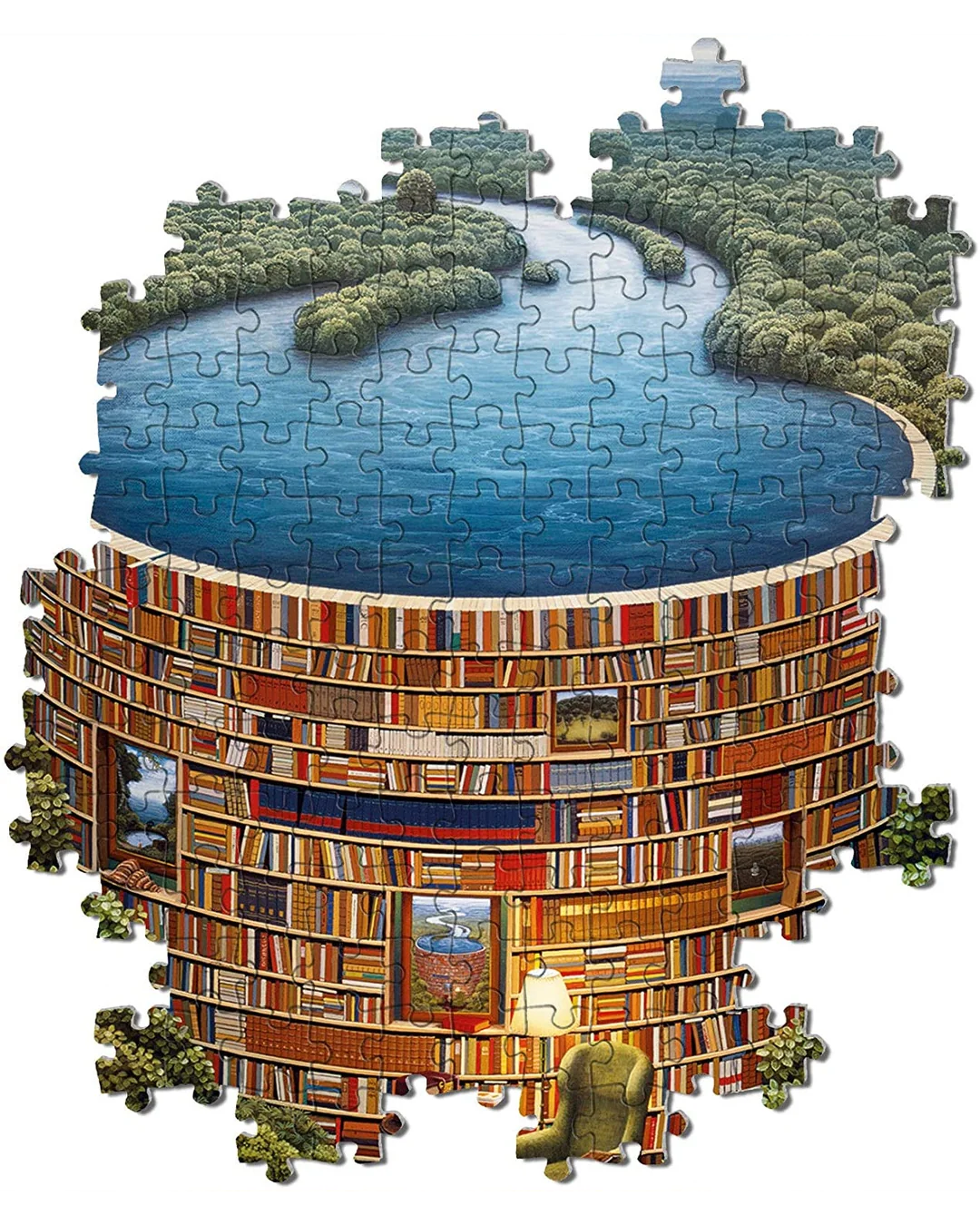 Clementoni Bibliodame 1000-Piece Jigsaw Puzzle-3