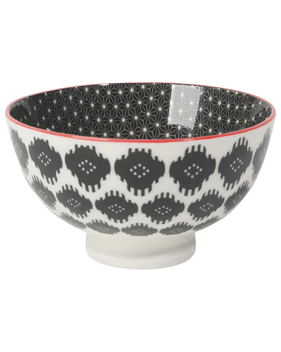Black Ikat - Stamped Bowl