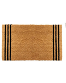 Black Stripes Coir Doormat Door Mats