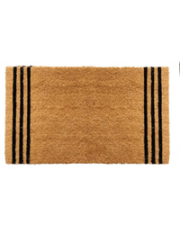 Black Stripes Coir Doormat Door Mats