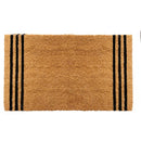 Black Stripes Coir Doormat