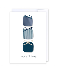 Blue Gifts Greeting Cards