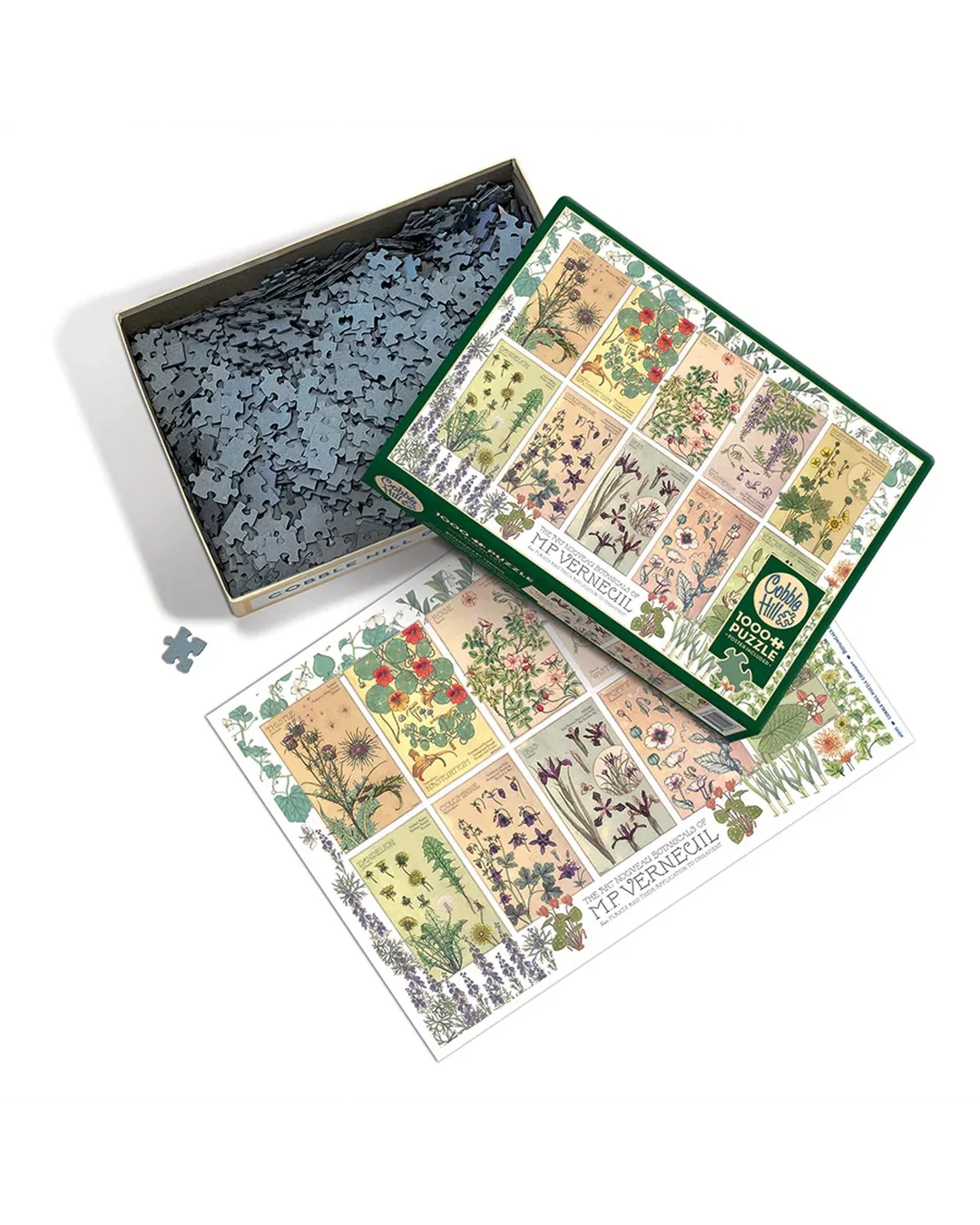 Cobble Hill Botanicals by Verneuil 1000-Piece Jigsaw Puzzle-4