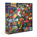 eeBoo Butterfly Still Life 1000-Piece Jigsaw Puzzle