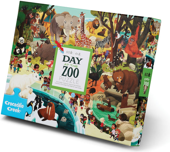 Crocodile Creek Day at the Zoo 60-Piece Puzzle